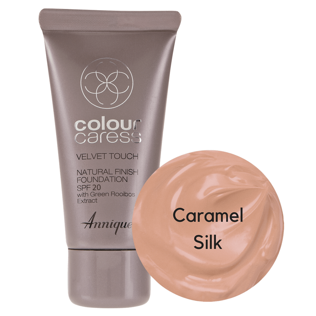 Velvet Touch Natural Foundation: Caramel Silk 30ml