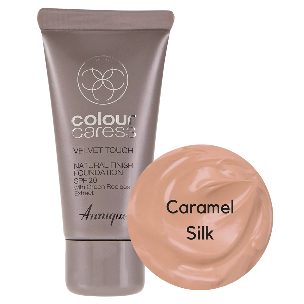 Velvet Touch Natural Foundation: Caramel Silk 30ml